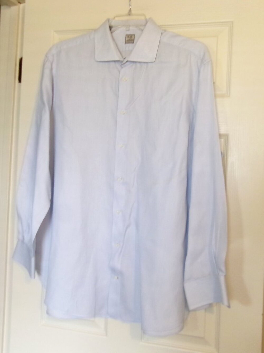 IKE BEHAR Pastel Blue Long Sleeve Dress Shirt  Size 18 (Sleeves 34/35)